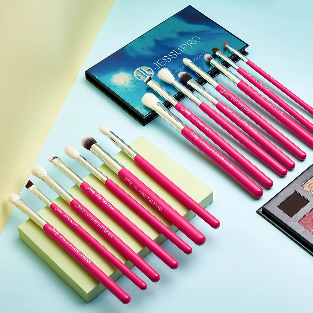 Набор кистей для макияжа Jessup набор глаз из 15 предметов натуральный и