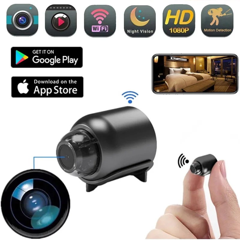 

Мини-камера беспроводная, Wi-Fi, 1080P, ночное видение, датчик движения