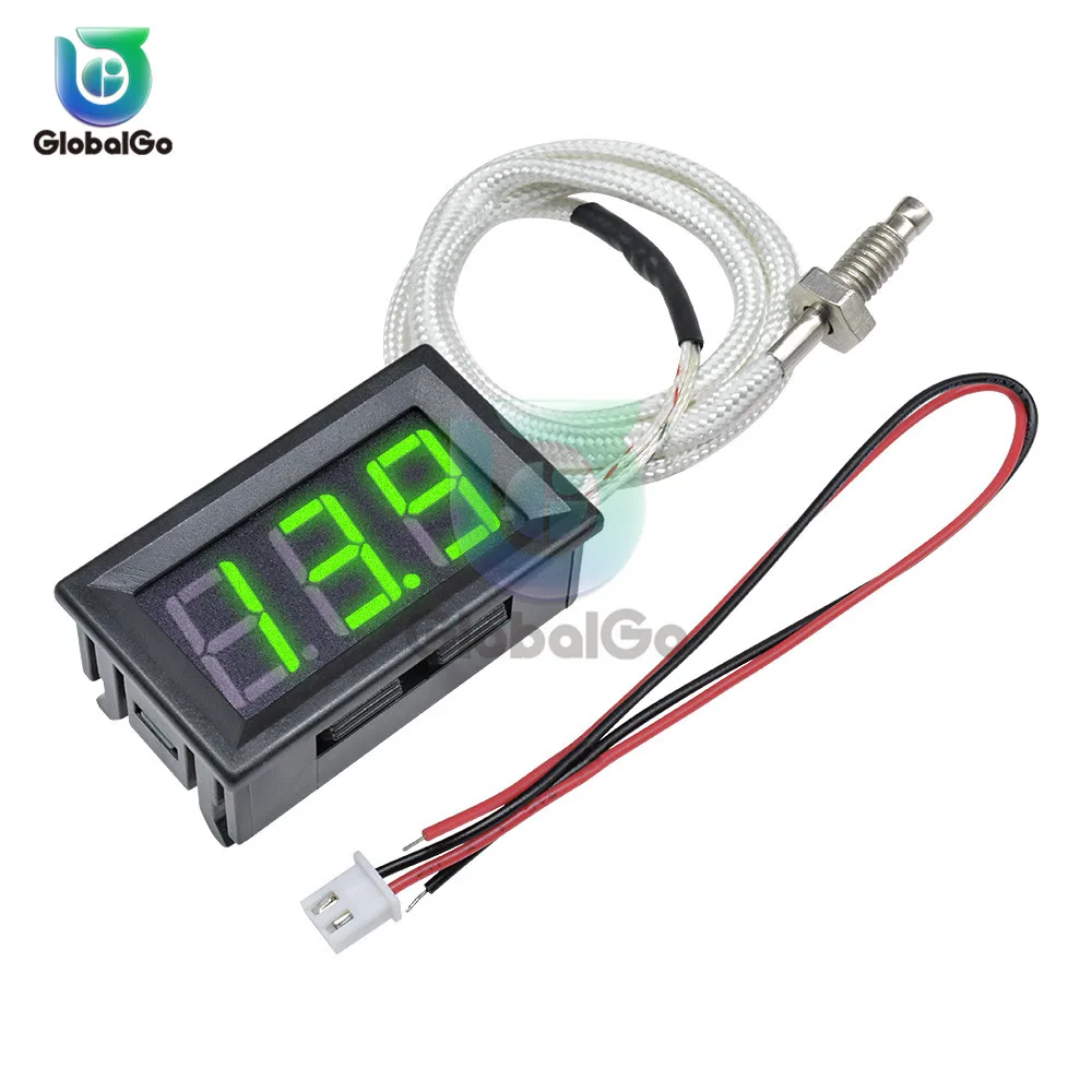 

DC 12V Mini Smart LED Digital Thermometer Temperature Meter Thermocouple Tester M6 K-Type Sensor Thermograph -30~800C XH-B310