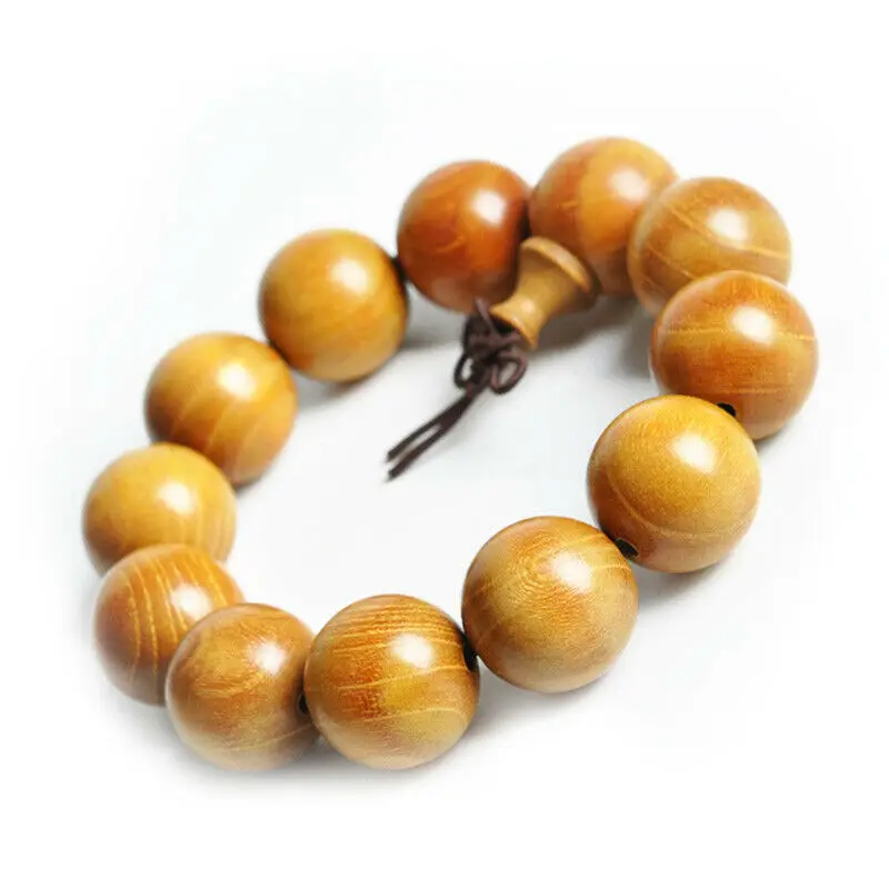 Желтое Золото-сандаловые бусы Тибетский буддизм браслет-амулет | Украшения и