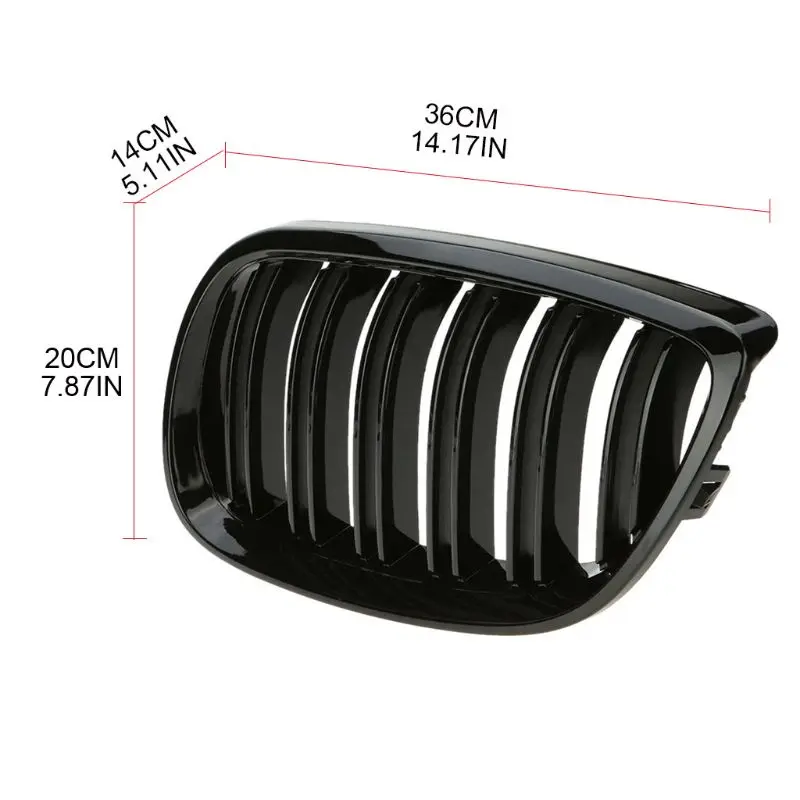 2 шт. передний бампер почечная решетка Твин ребра гриль для B-MW 3 серии E92 E93 06-09 124B |