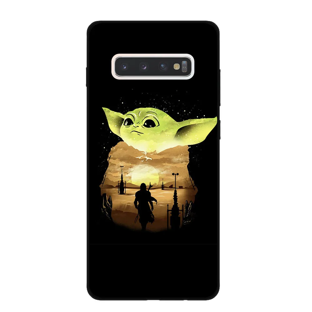 Милая задняя крышка для samsung Galaxy S7 Edge S8 S9 S10 S11 Plus Lite S11E S10E Note 10 Pro, черные силиконовые чехлы для телефонов