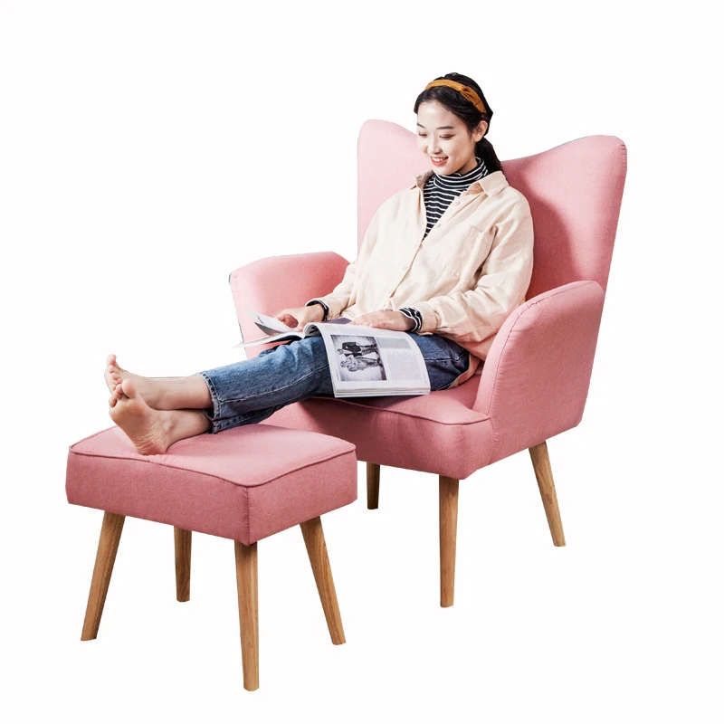 Скандинавский одиночный диван минималистичный для отдыха Ins светильник