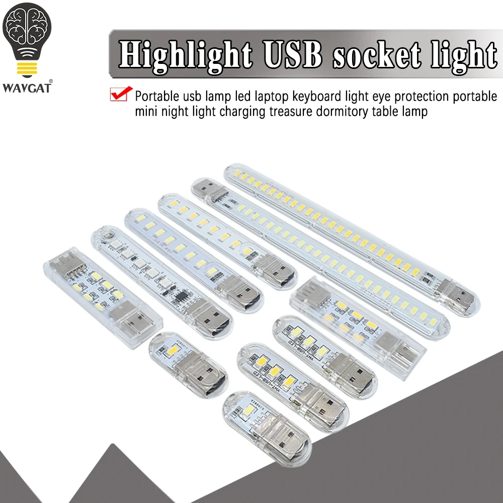 Светодиодный ная лампа для чтения с USB s 2-24 светодиодный S SMD 5630 5730 5 В вход питания