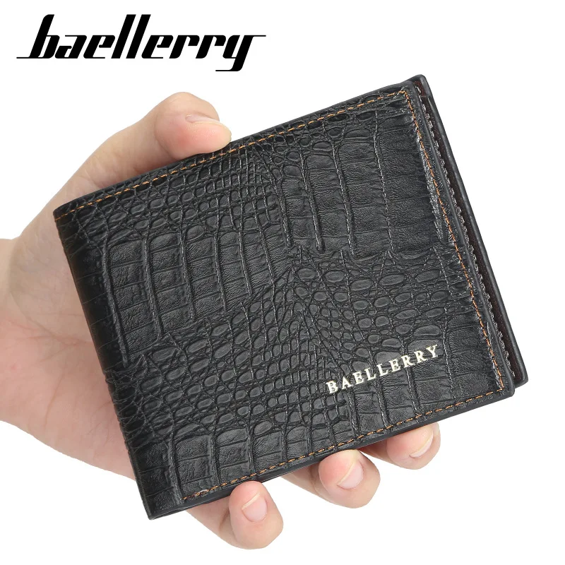 Короткий кошелек Baellerry для мужчин из искусственной кожи тонкая Кредитная