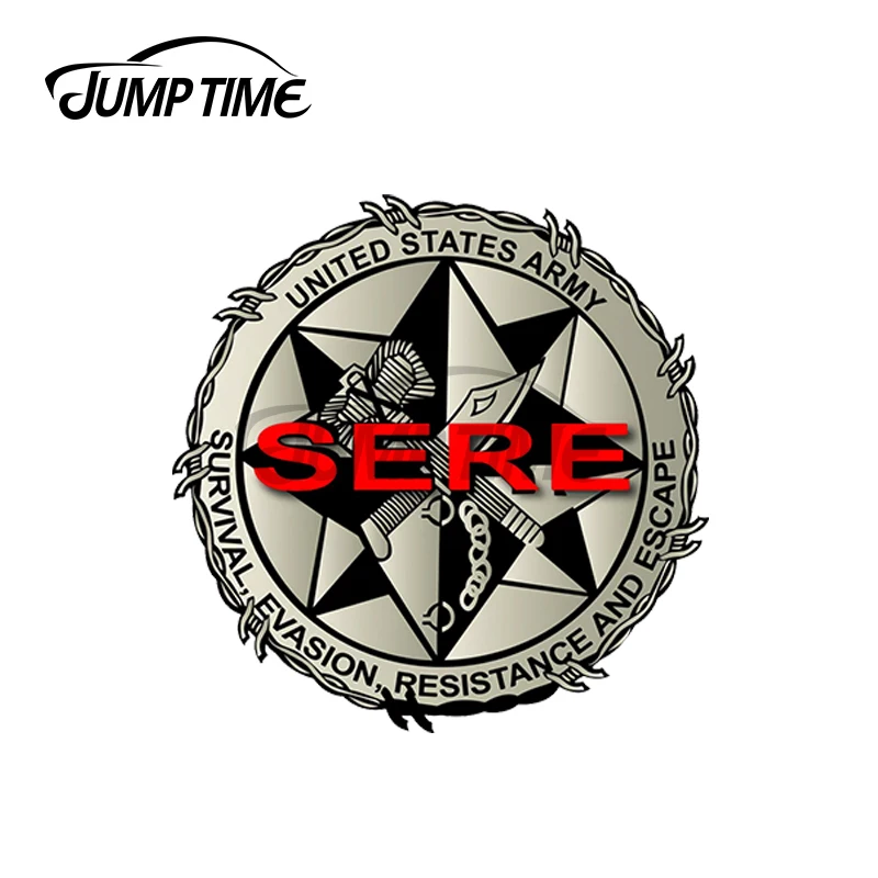 Забавные наклейки JumpTime для автомобиля армии США 13x13 см Стикеры серфинга граффити