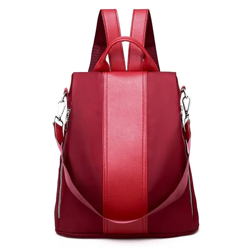 Red Mochilas женский рюкзак, Женский кошелек, водонепроницаемый нейлоновый Противоугонный рюкзак, легкие сумки на плечо, женская сумка, женская сумка - Цвет: Red