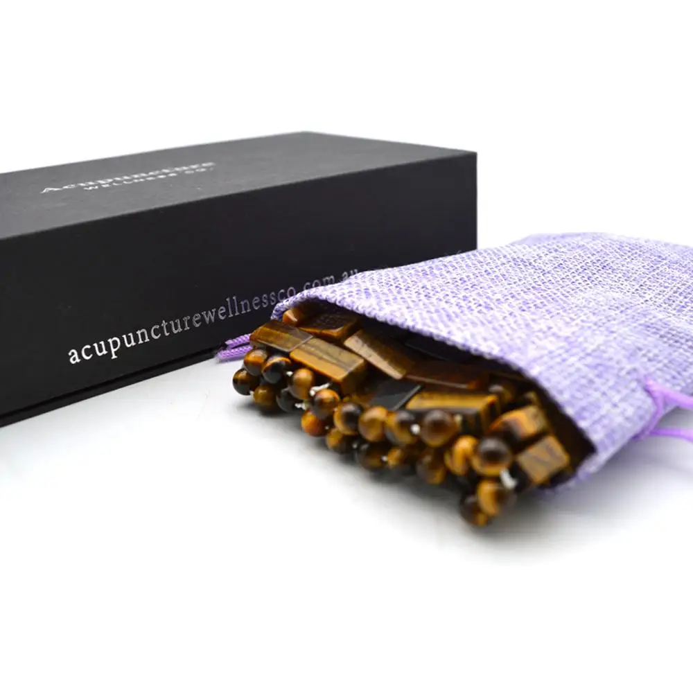 Нефритовая маска для глаз натуральный камень тигровый ухода за кожей лица набор