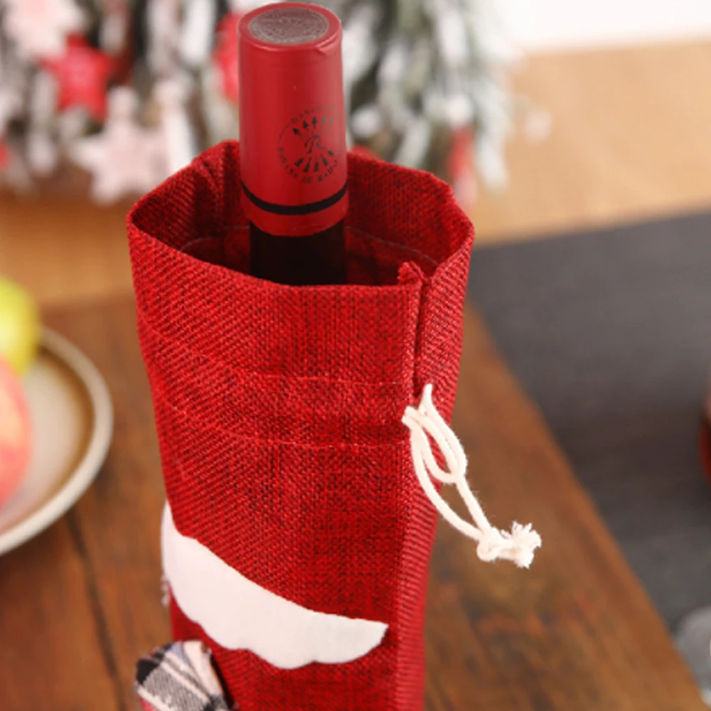 Кукла Winebottle крышка Ткань Рождественский Декор практичная бутылки вина Xmax