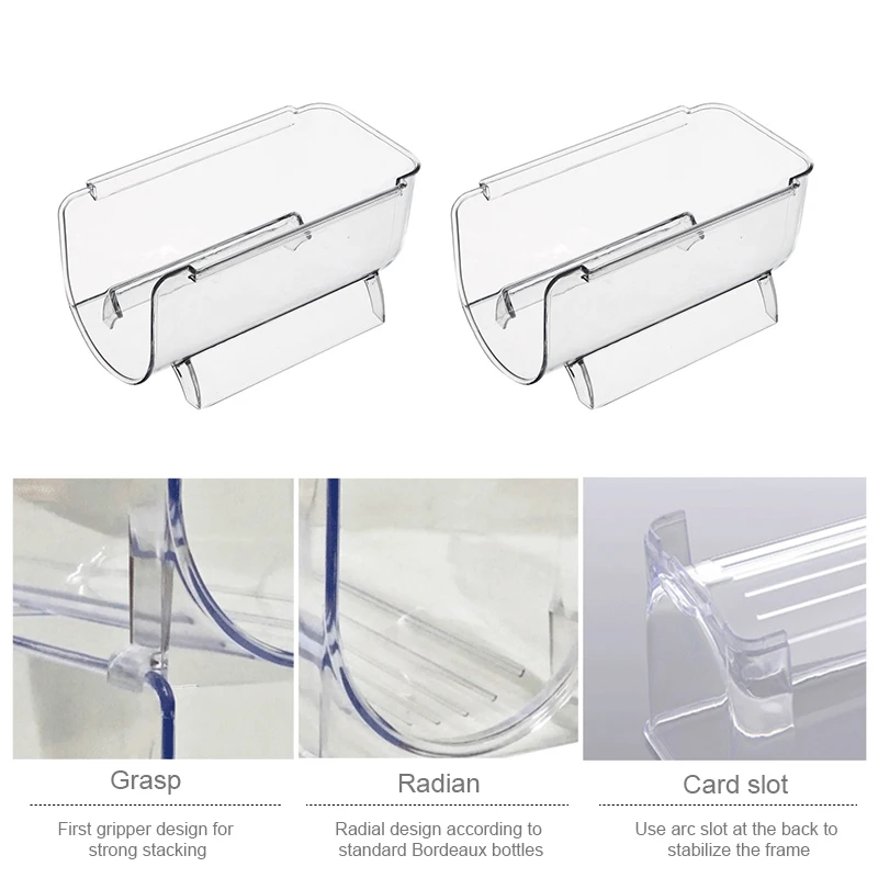 1/2/4 шт. стойка для холодильника винных бутылок универсальный держатель
