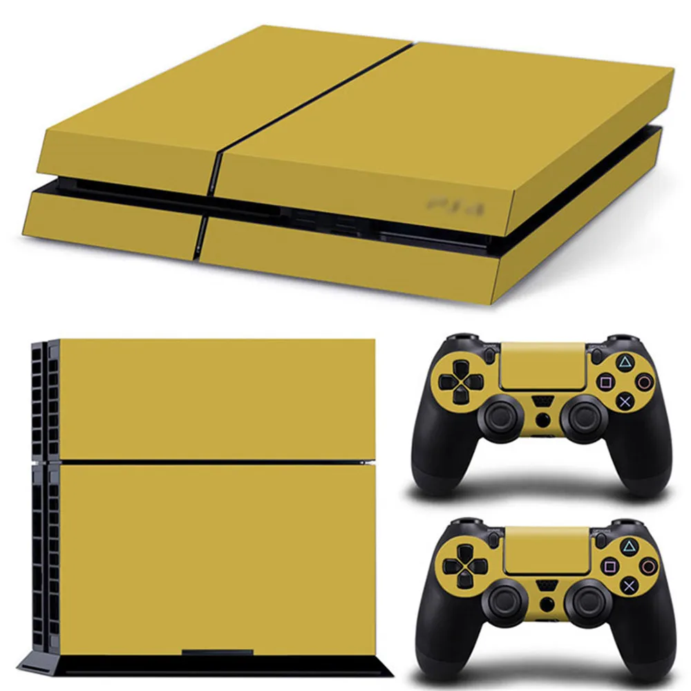 Наклейка на кожу для консоли Ps4 Play station 4 + 2 контроллера набор скинов | Электроника