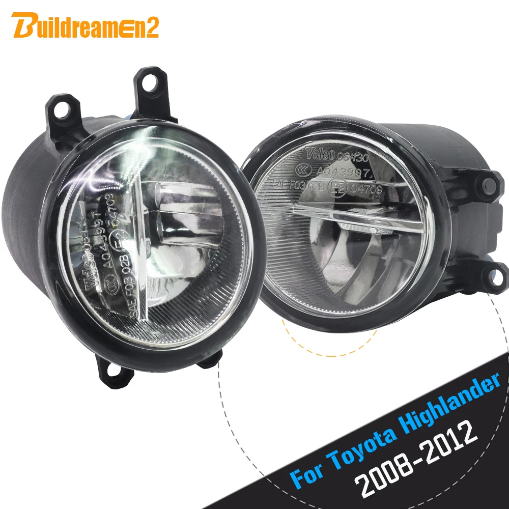 

Buildreamen2 2 Pieces Car 4000LM LED Bulb Front Fog Light DRL Daytime Running Lamp 12V For Toyota Highlander 2008 2009 2011 2012