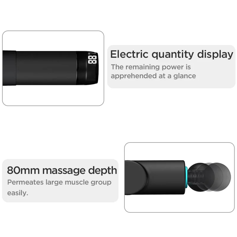 Профессиональный Массажный пистолет с функцией быстрой зарядки Type-c | Красота и