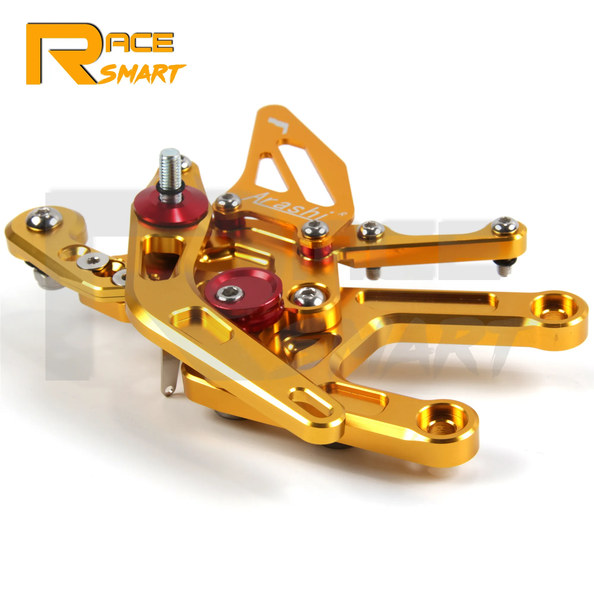 Для YAMAHA YZF R6 2017 2021 Мотоцикл с ЧПУ регулируемый задний комплект подножки колышки