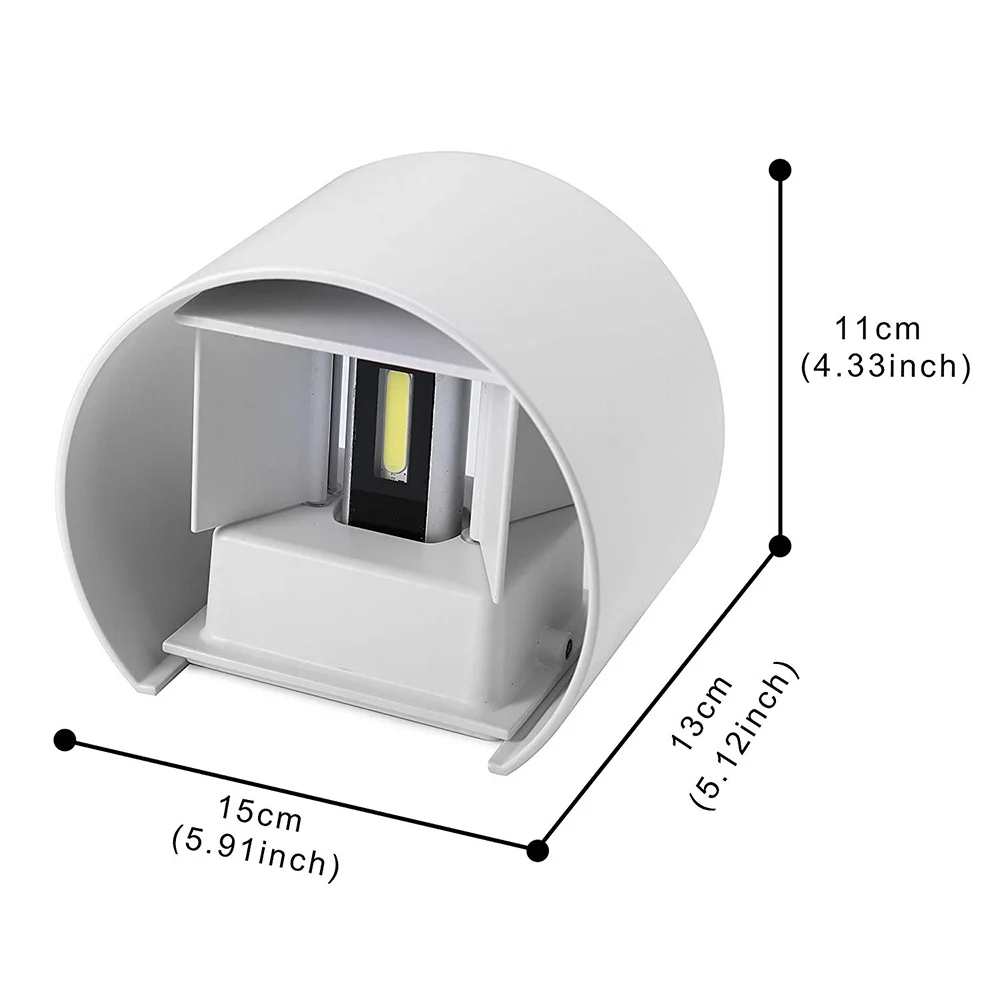 7 Вт круглый светодиодный современный настенный светильник с регулируемой