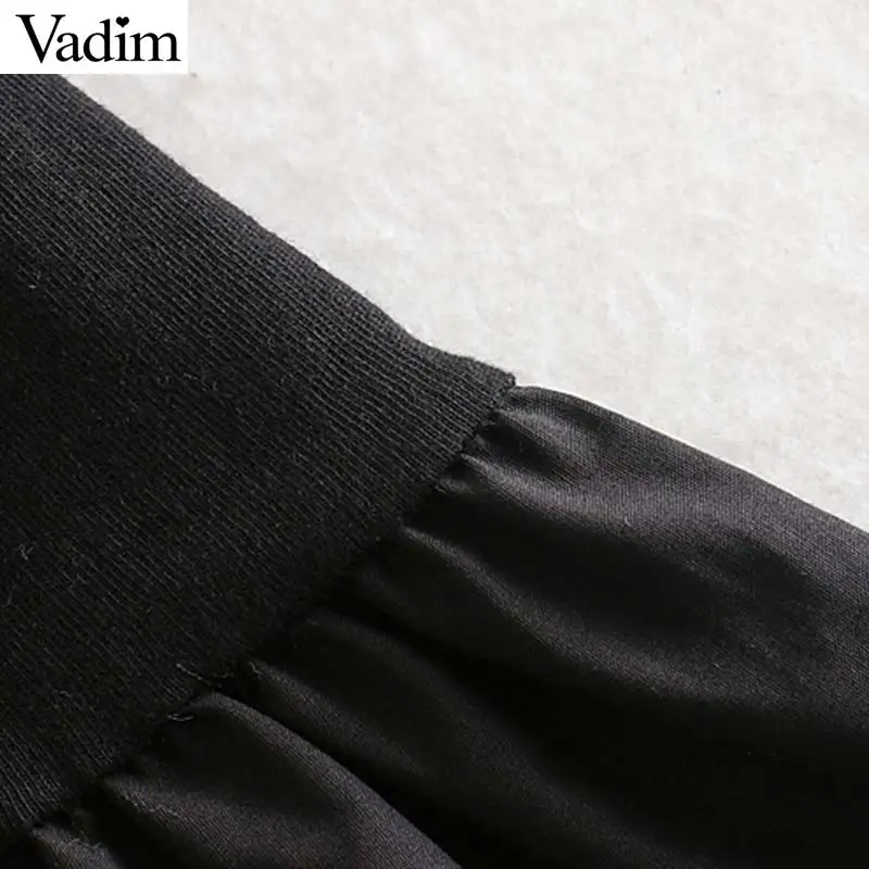 Женское элегантное платье vadim черное прямое Стильное с коротким рукавом Сетчатое