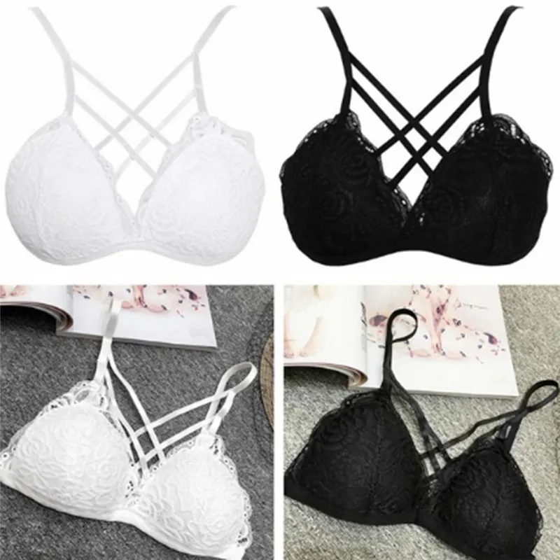 Сексуальный бюстгальтер с перекрещивающимися бретельками спереди