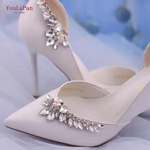 Обувь TOPQUEEN X35 в европейском стиле со съемной пряжкой, Цветочные Зажимы для обуви, декоративные аксессуары, стразы, аксессуары на высоком каблуке