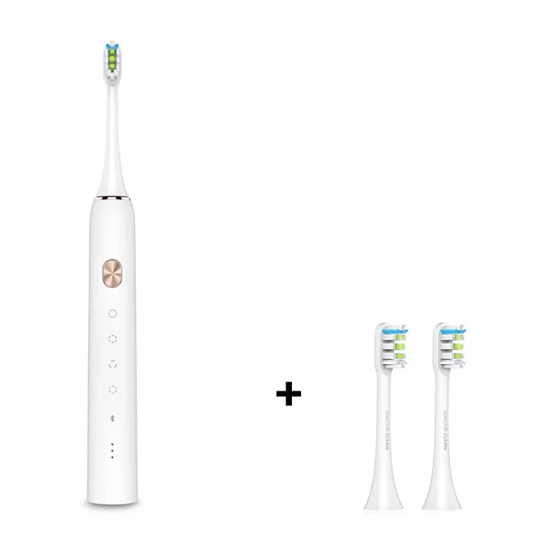 White Kit 11 зубная щетка Soocare X3 Soocas обновленная электрическая звуковая Смарт чистая Bluetooth Водонепроницаемая беспроводная зарядка Mi Home APP - Цвет: White Kit