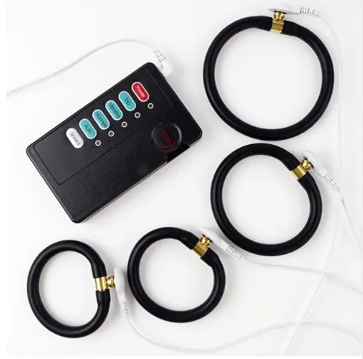 Мужской электростимулятор мастурбация монополярные кольца на член проводящая