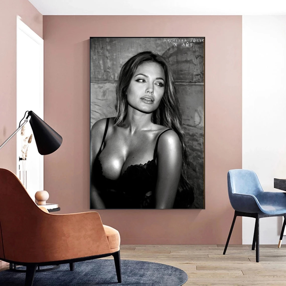 

Angelina Jolie Sexy Poster Actor Star Canvas Print Art Wall Painting Home Decoration (No Frame)