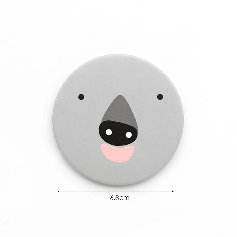 1 шт. модный мультяшный анти-вал Draagbare Kleine Spiegel Leuke Meisjes Make-upspiegel Pocket Spiegel Voor косметические инструменты