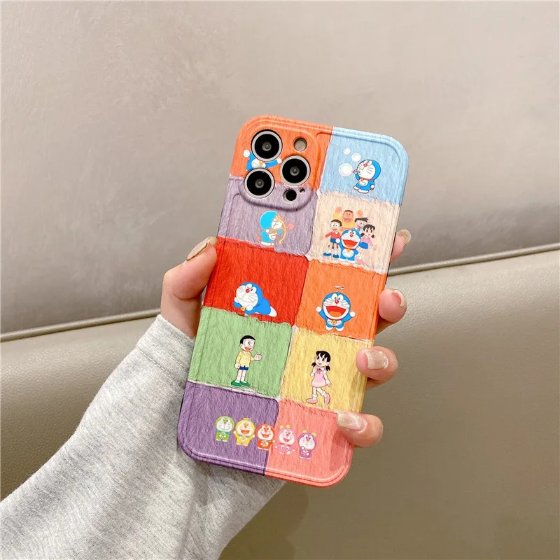 

Doraemon cute cartoon girl mobile phone cover for iphone12mini/11pro/12pro max/se/xr/7plus/8p/xs/xsmax couple mobile phone cover