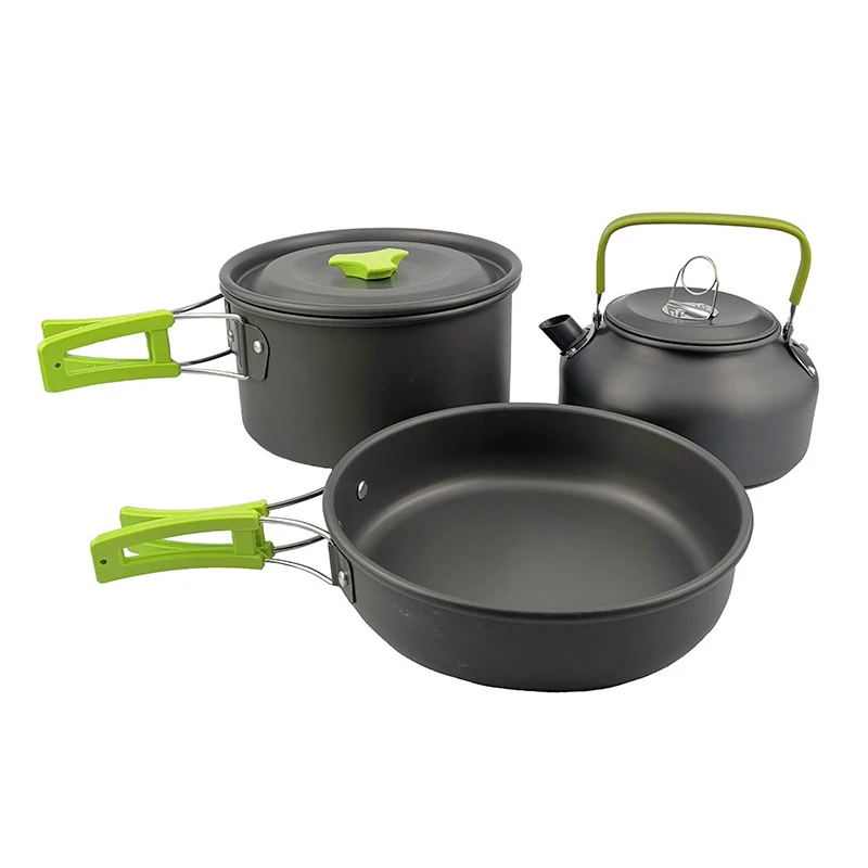 Портативный раздельный горшок для открытого воздуха набор из трех предметов 2 3