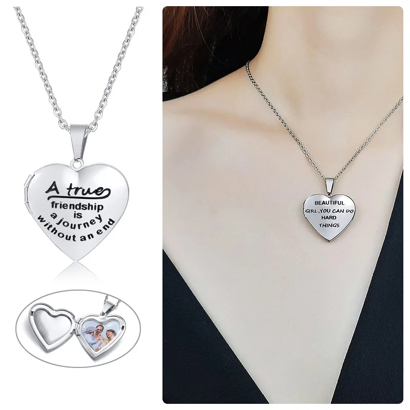 Ожерелье для девушек женщин серебряная подвеска Индивидуальные Подарки Для