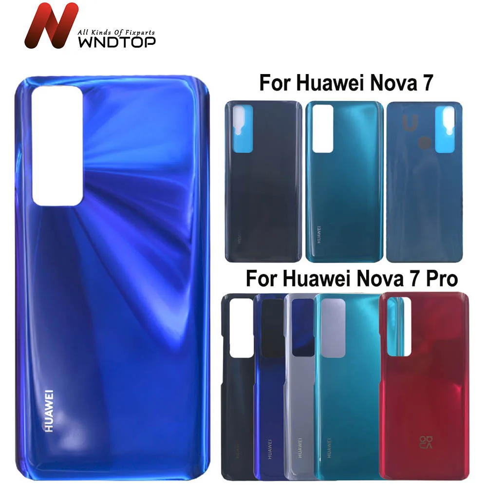 

3D стекло для Huawei Nova 7 Pro задняя крышка батарейного отсека заднее стекло для Huawei Nova 7 Крышка батарейного отсека чехол + Gule