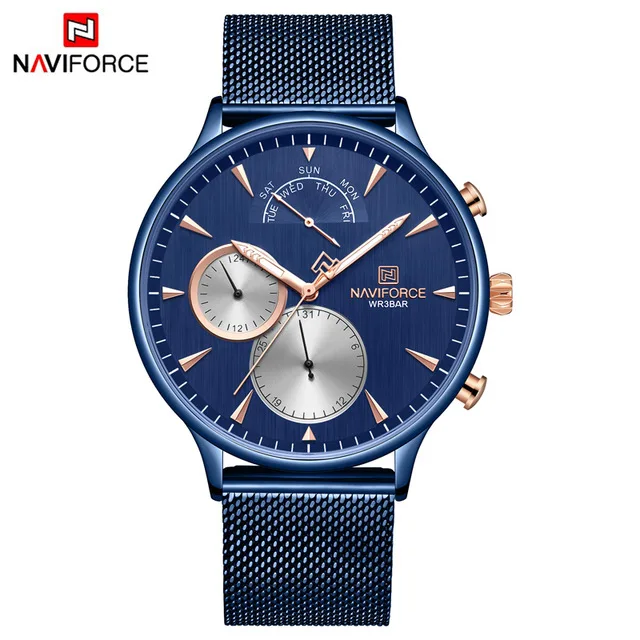 NAVIFORCE модные часы лучший бренд класса люкс Дата Неделя мужские военные бизнес