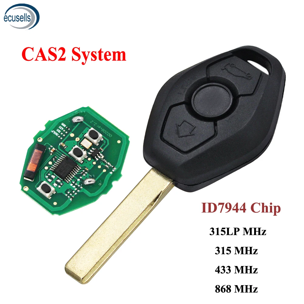 3 кнопки дистанционный смарт ключ брелок 315 МГц 315LPMHZ 434 868 для BMW CAS2 5 серии E46 E60 E83 E53