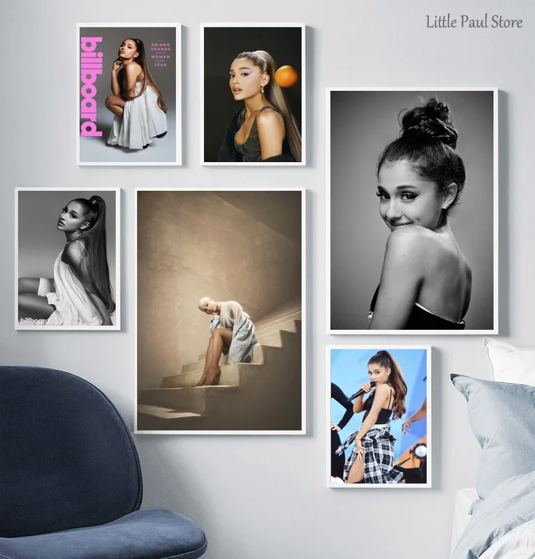 Ариана Гранде сексуальный музыкальный Холст Плакат Настенные картины для