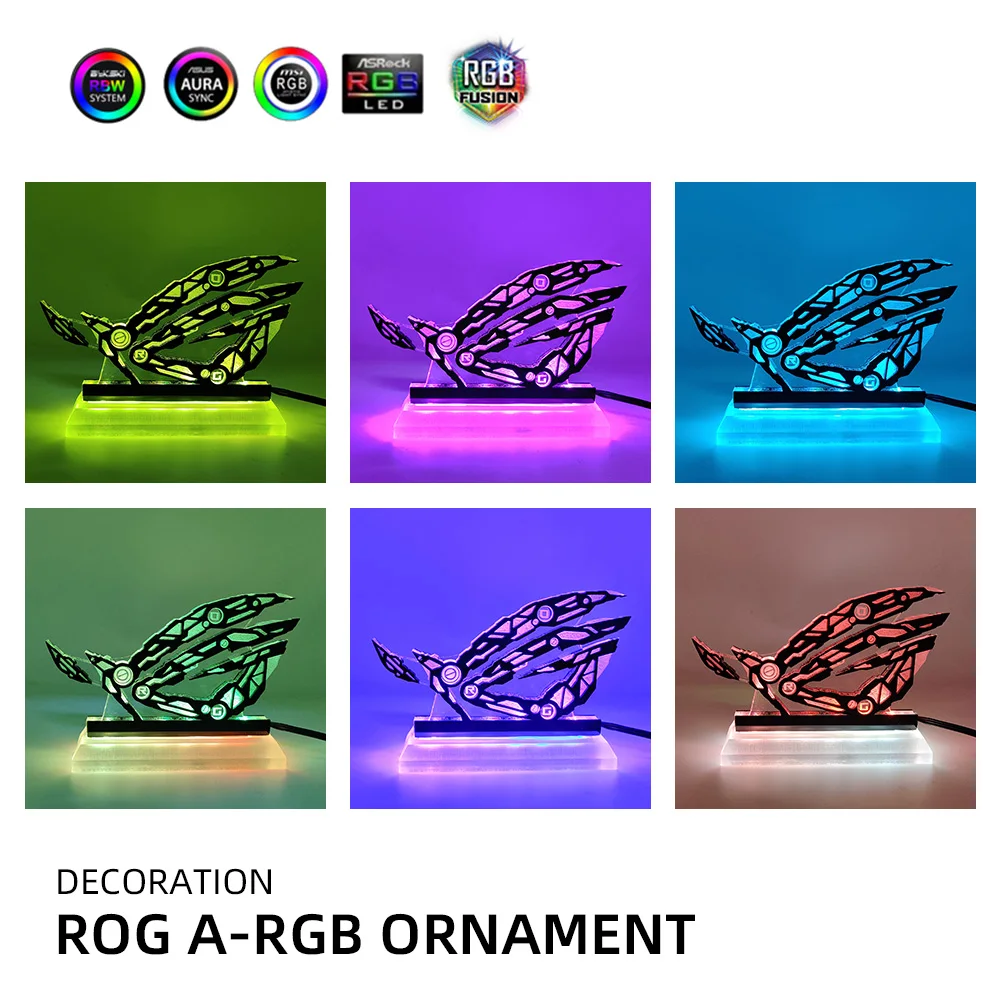 Base de Iluminação Acrílica ROG para Gabinete