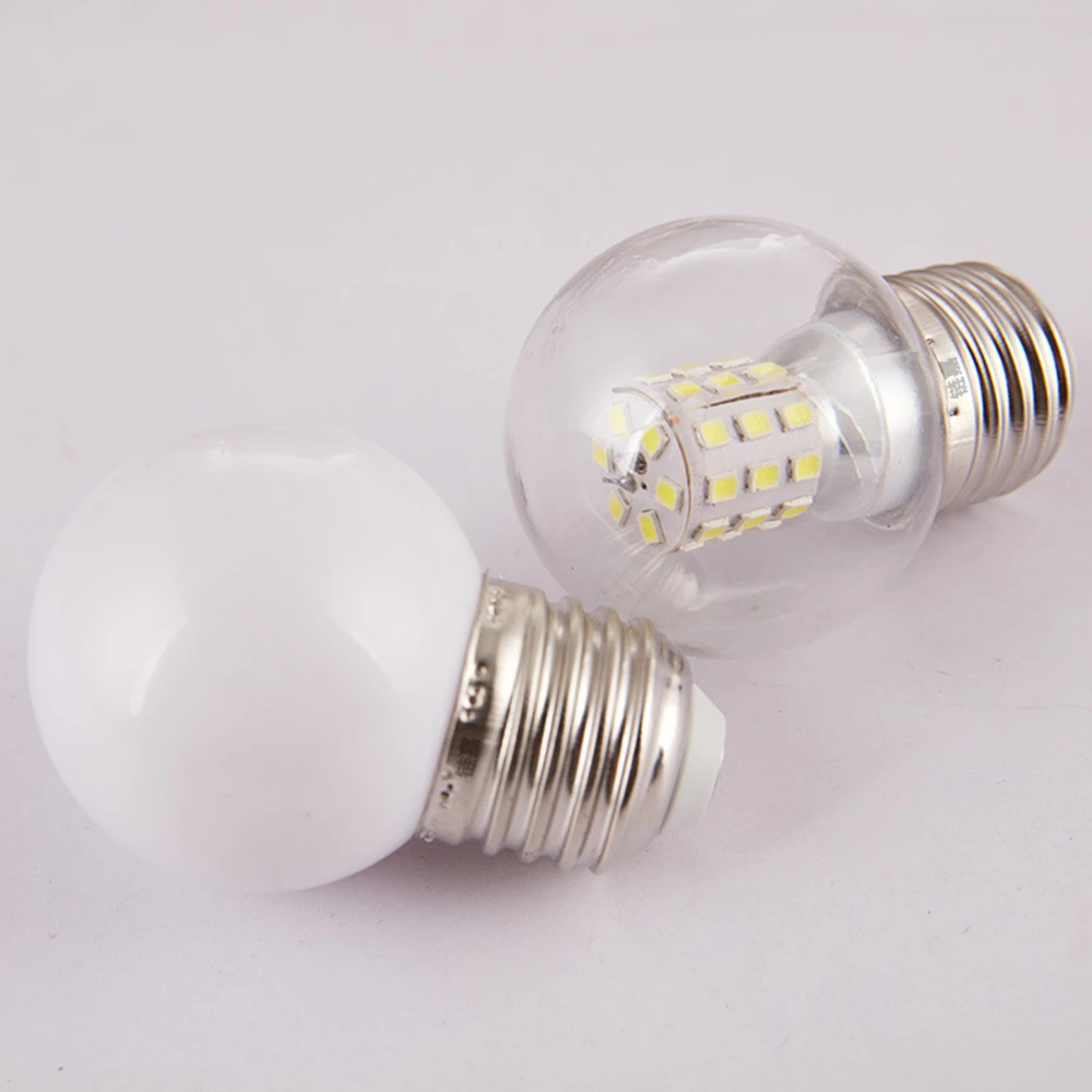 Светодиодная лампа e27 три цвета затемнение прозрачная мини 5 Вт 7 волшебный