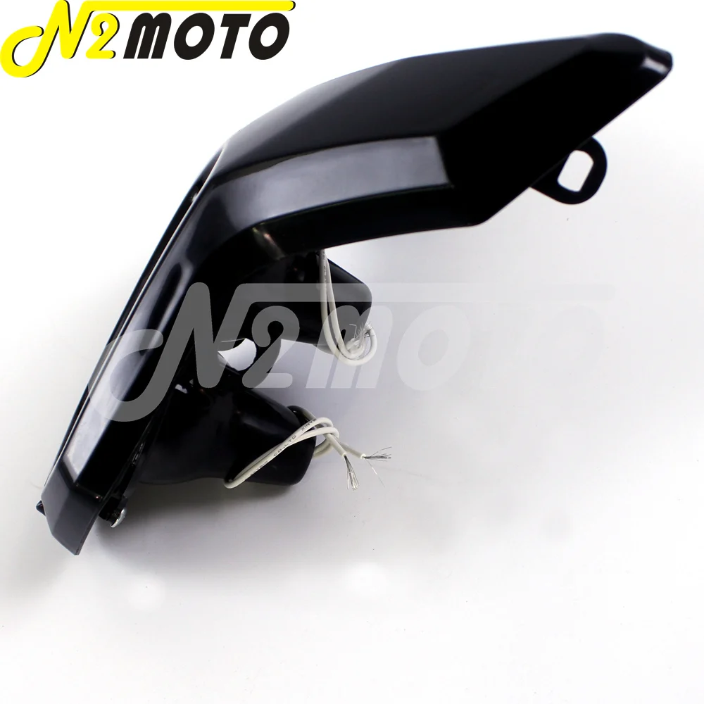 Мотоциклетная черная двойная светодиодная фара передняя обтекатель для Honda Yamaha