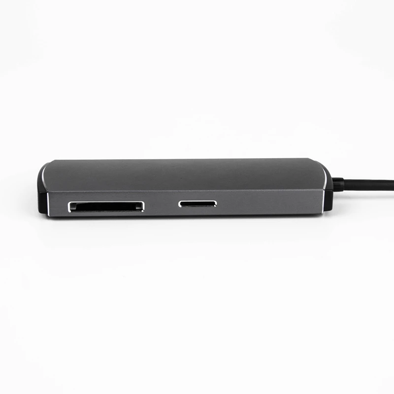 

6 in 1 Type C HUB Extender Docking Station USB Multifunctional Type-C Hub Hub Suitable for PC Laptop