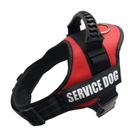 dog harness service dog k9 reflective harness adjustable nylon collar vest for small large dogs walking running pets supplies