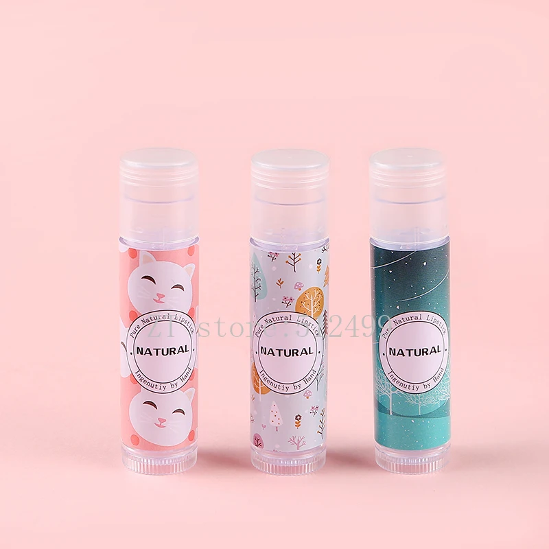 12/36/108 Empty Packs PVC Label Colorful Lipstick Sticker Bird Dear Fish Flamingo Pink Star Forest Cat Tube Lip Balm | Красота и