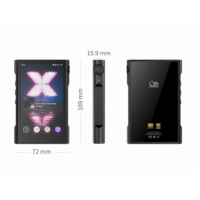 SHANLING M3X MQA плеер Bluetooth Dual ES9219C DAC/AMP DSD256 32 бит/384 кГц портативный музыкальный высокого