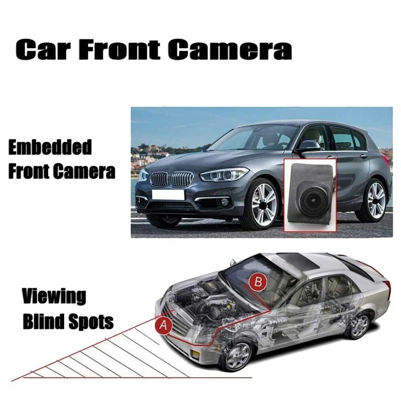 Встраиваемая камера ночного видения с логотипом Переднего Вида Автомобиля