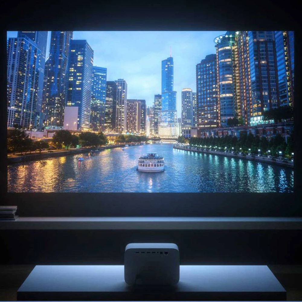 Проектор Xiaomi Mijia 2 Pro Smart Laser TV HD 1080P 0 47 дюйма DMD 1300 ANSI люменов ГБ + 16 40-200 дюймов
