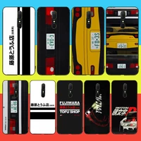 cutewanan initial d ae86 diy printing phone case cover shell for oppo a5 a9 2020 reno2 z renoace 3pro realme5pro
