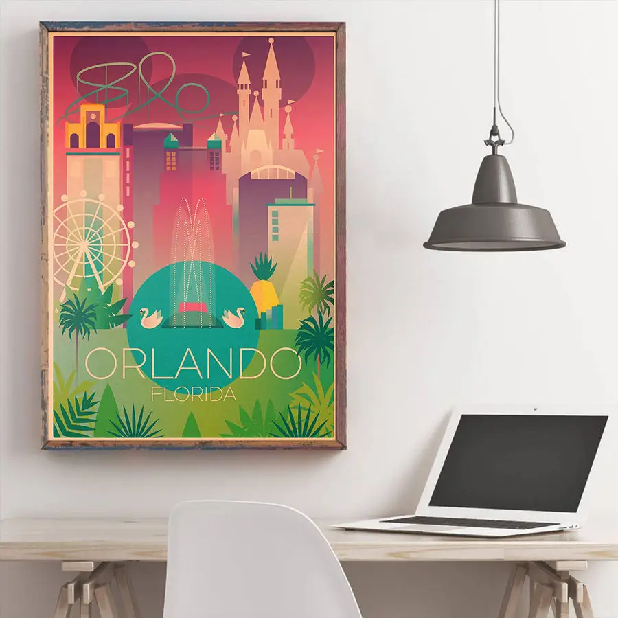 Винтажный постер в итальянском стиле с ручной росписью летняя Праздничная