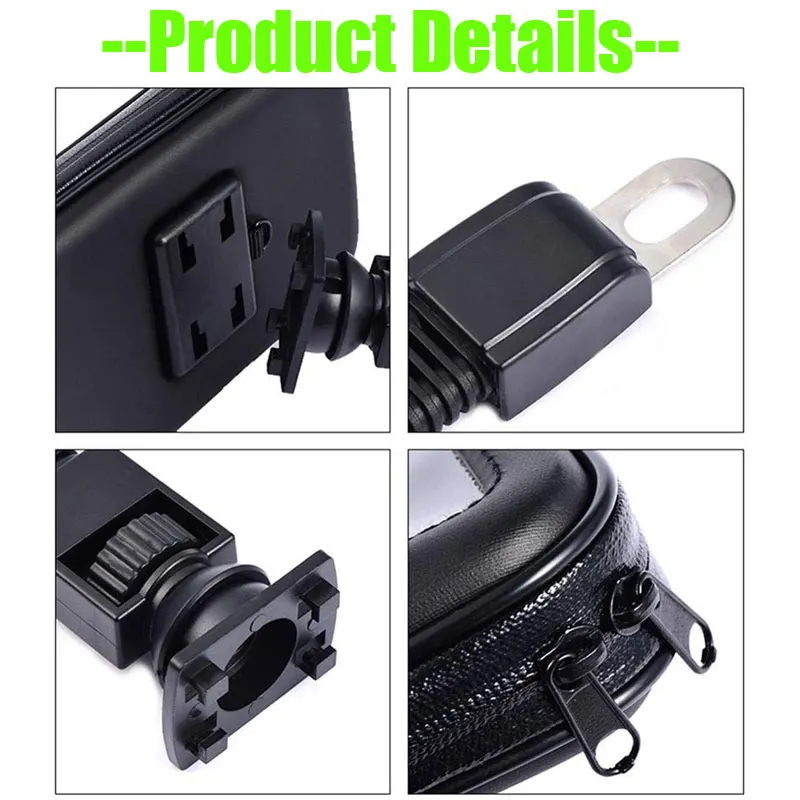 

Telephone Holder Motorcycle Phone Bag for Samsung iphone Moto Bicycle Rear View Mirror Mount Holder Stand Waterproof Case Cover