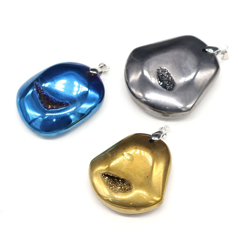 

Natural Stone Pendant Irregular shape Non-magnetic magnet Exquisite Charm for Jewelry Making DIY Necklace Earrings Accessories