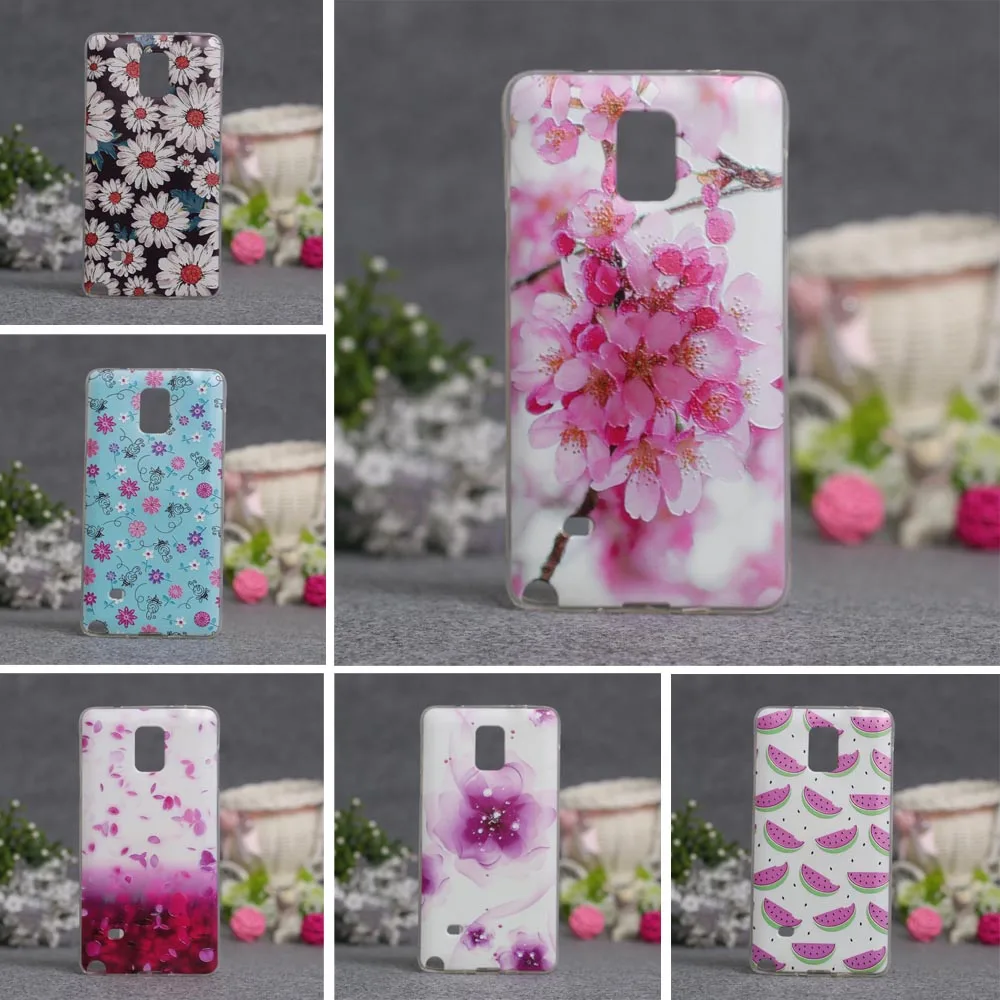 Роскошный чехол для мобильного телефона Funda Samsung Galaxy Note 4 Soft TPU Silicone Back Cover Galaxy N9100 Capa Coque On.