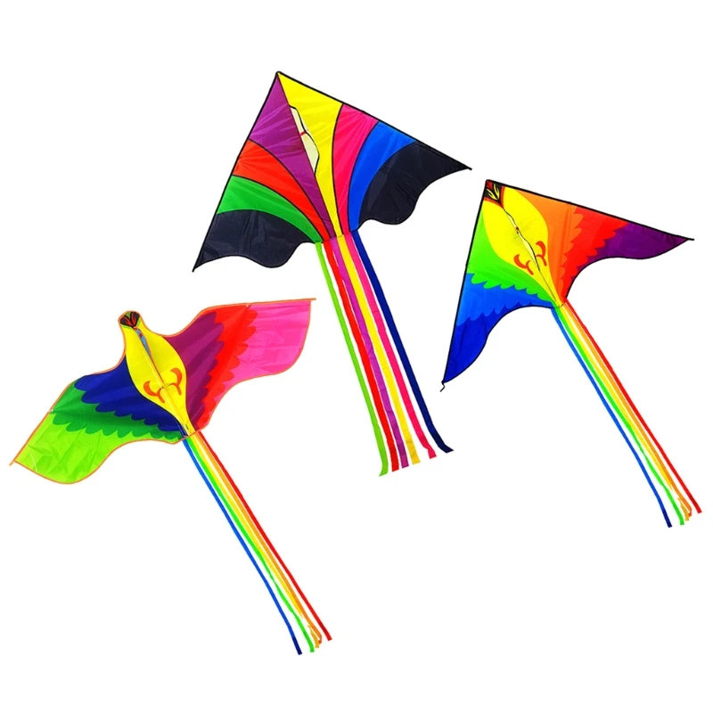 

Huge Kite Colorful Recreational Activity Stable Delta-wing Design Easy Fly for Kids and Beginners Enjoy Summer Time
