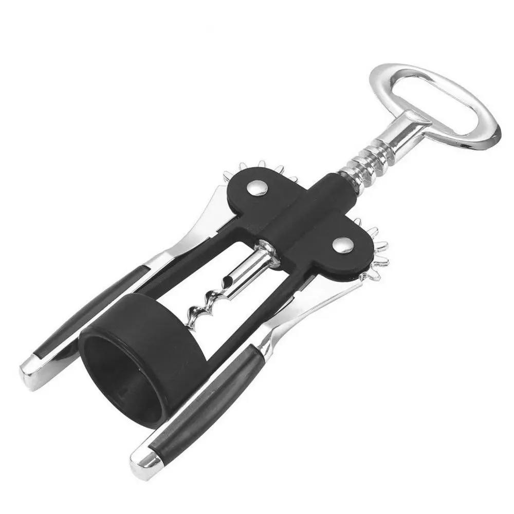

Stainless Steel Red Wine Bottle Opener Professional Handle Pressure Corkscrew Red Wine Opener Kitchen Bar Tool