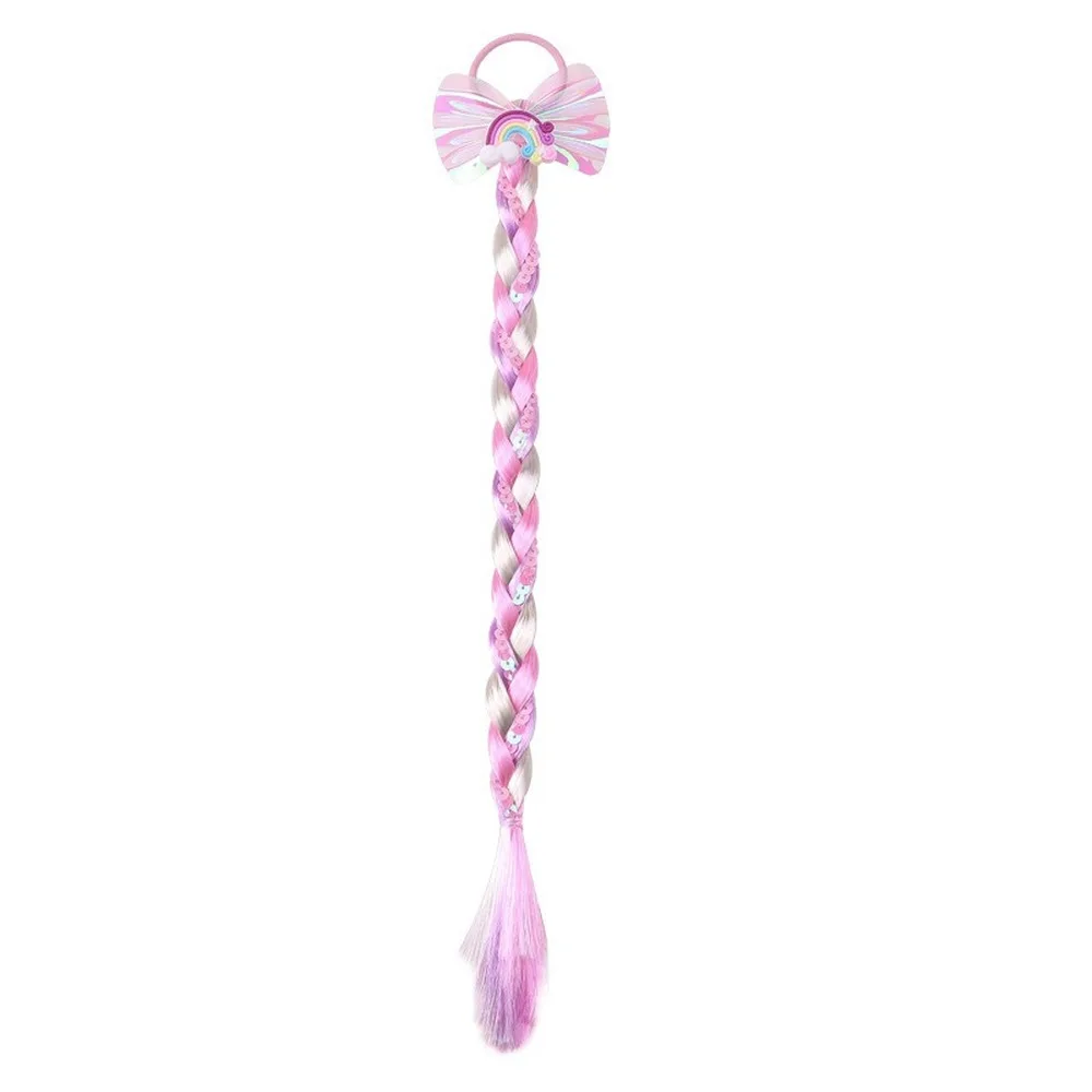 Детский мультяшный Единорог цветной парик веревка головной убор девочка ребенок